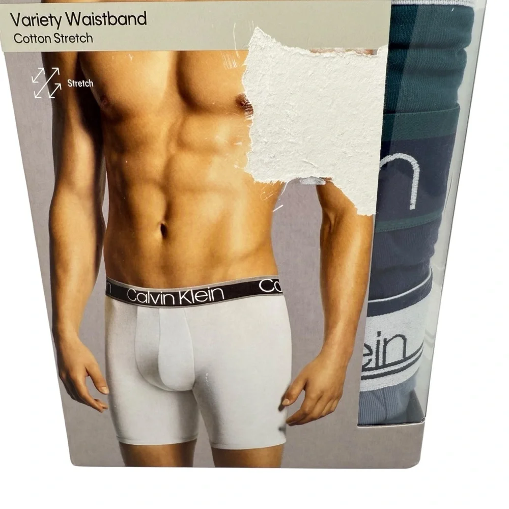 Calvin Klein Men's XL 40-42 Cotton Stretch 3 Pack Boxer Brief various colors NWT